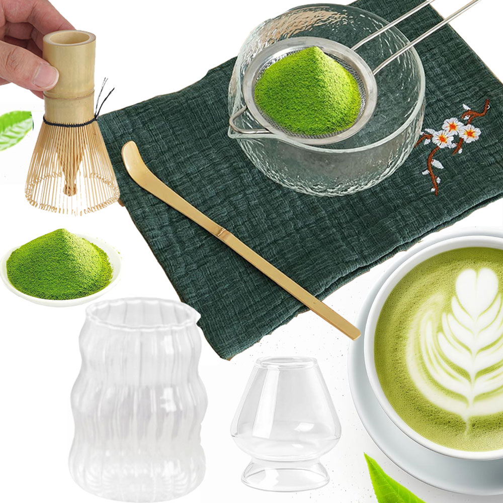 Levně Startovací Sada, Matcha Tradiční Miska Chasen Lžička Podstavec 7v1