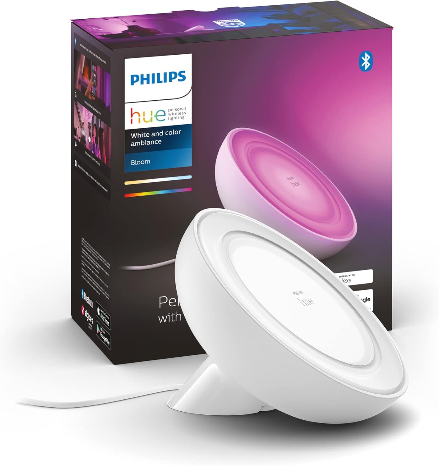 Stolová Led nočná lampa 7.3 W Rgb Cct Inteligentná Smart Bloom Philips Hue