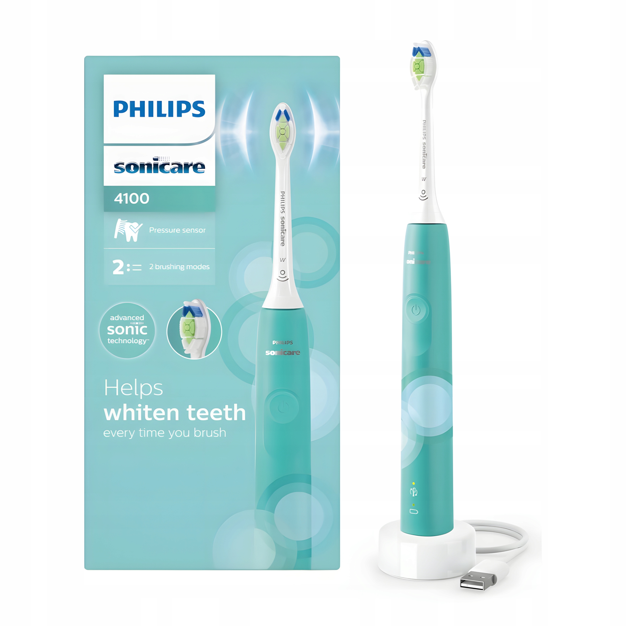 Soniczna Szczoteczka do Zębów Philips Sonicare 4100 HX3689/43 Turkosowa