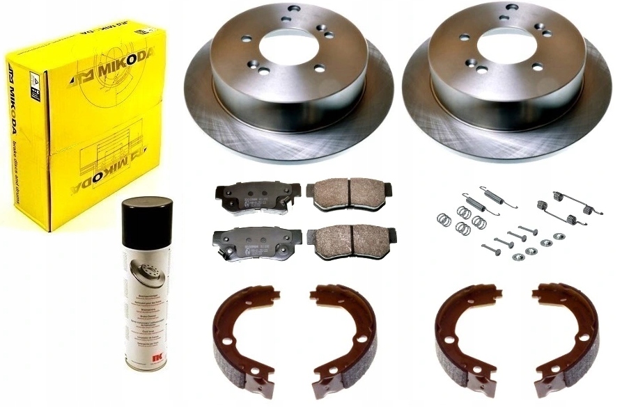 tarcze klocki HYUNDAI TUCSON I JM TYŁ 262mm 2WD