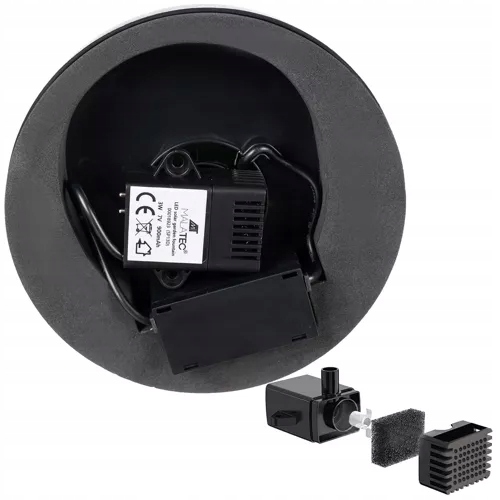 Fontanna solarna LED Gardlov 23227 z 7 końcówkami i akumulatorem Wysokość produktu 4 cm