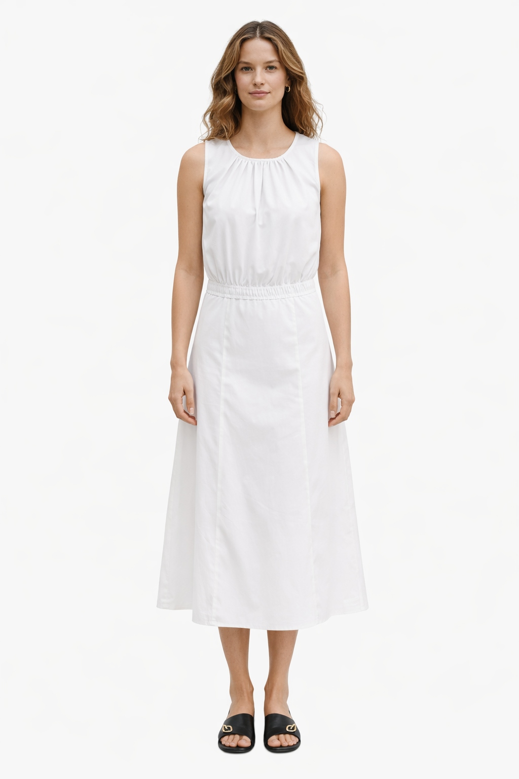 Bílý Dámský Komplet S Nařaseným Topem S 1I4A