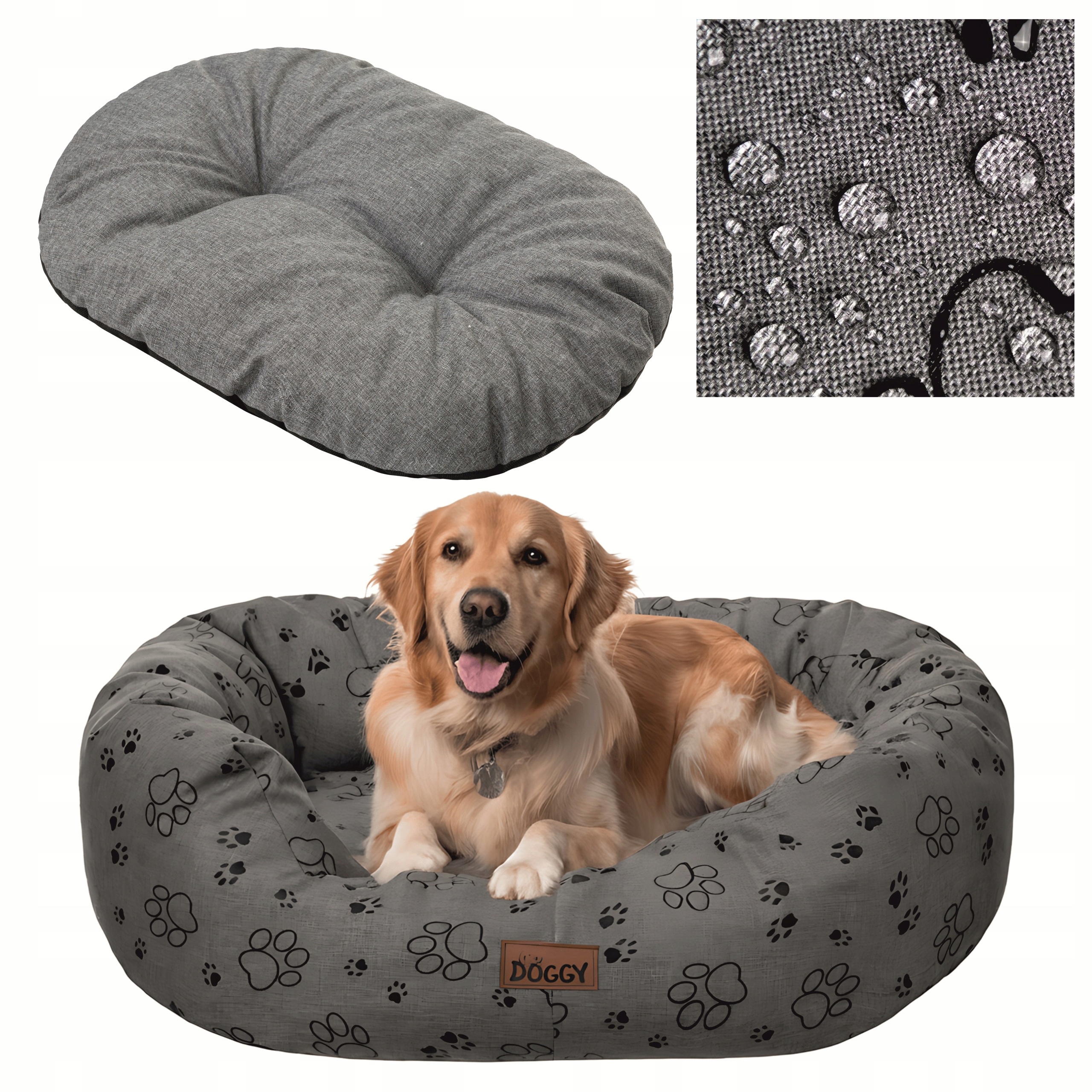 Pelíšek pro psa Potah pro velkého psa XXL 114x94 cm Vyjímatelná matrace