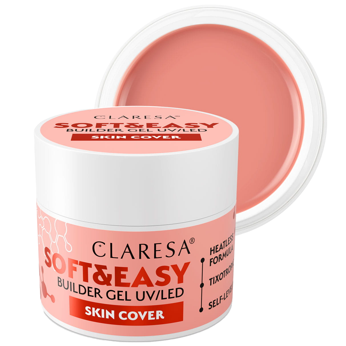 Claresa Stavební Gel na nehty Soft & Easy Builder Gel 90 g Skin Cover