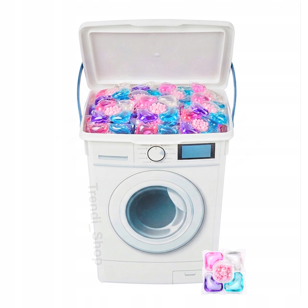 Kapsle na praní Perličky 5v1 v opakovaně použitelné krabičce Luxelux 150 ks