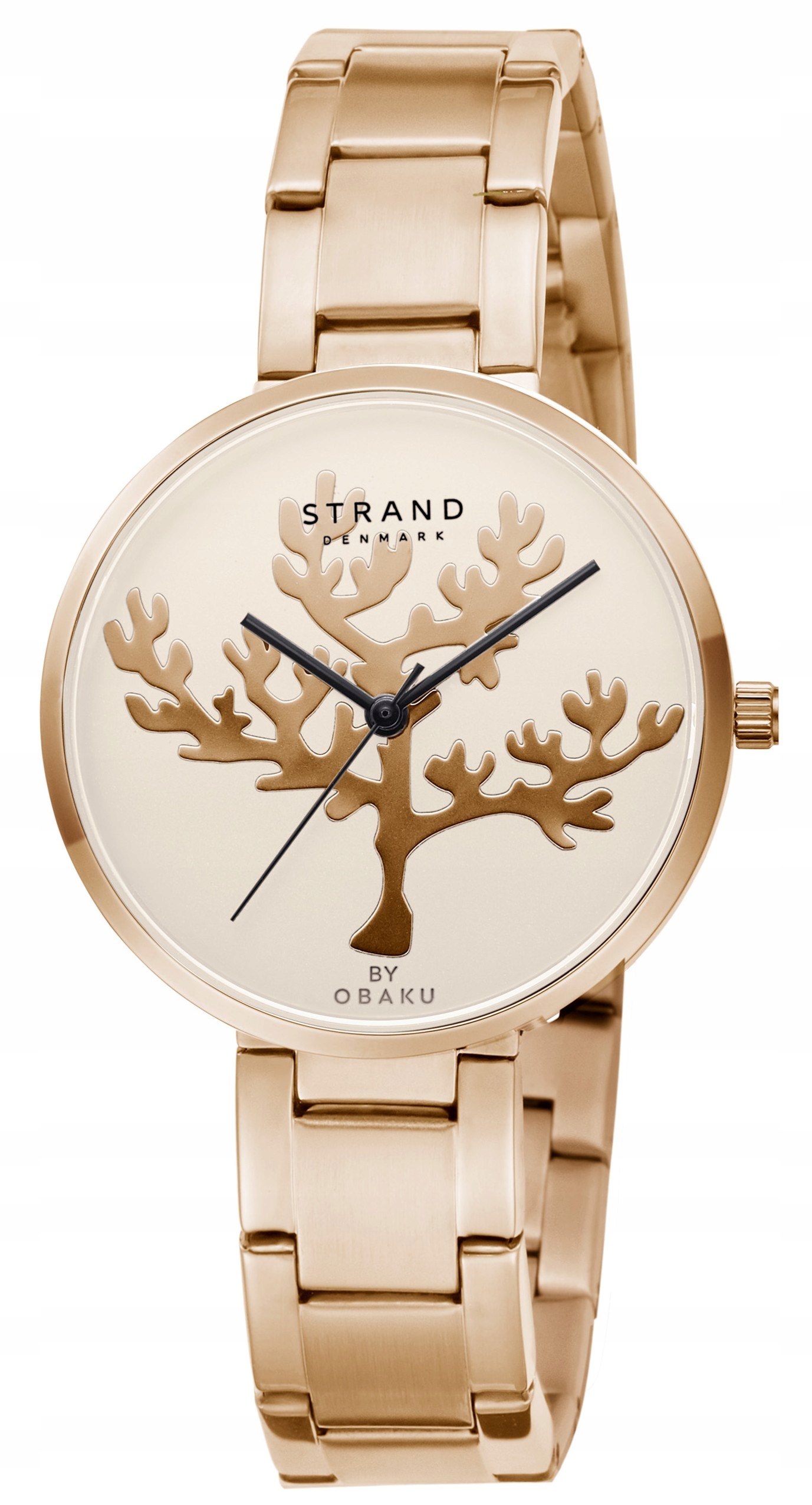Nový originální dámský náramek Strand by Obaku S700LXVVSV-DCR, zlatý, krabička