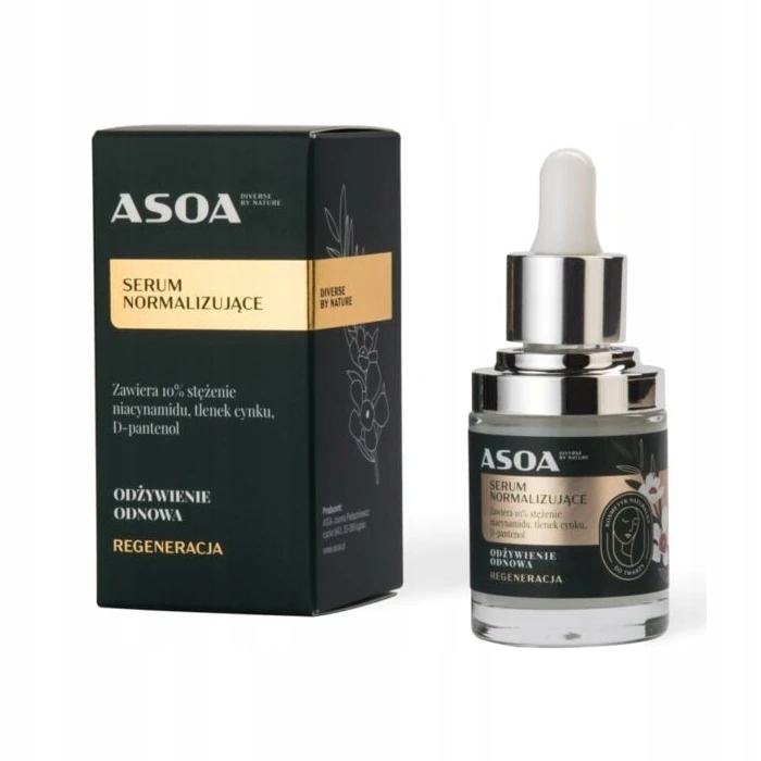 asoa Normalizační sérum s 10% niacinamidem, oxidem zinečnatým a d-panthenolem
