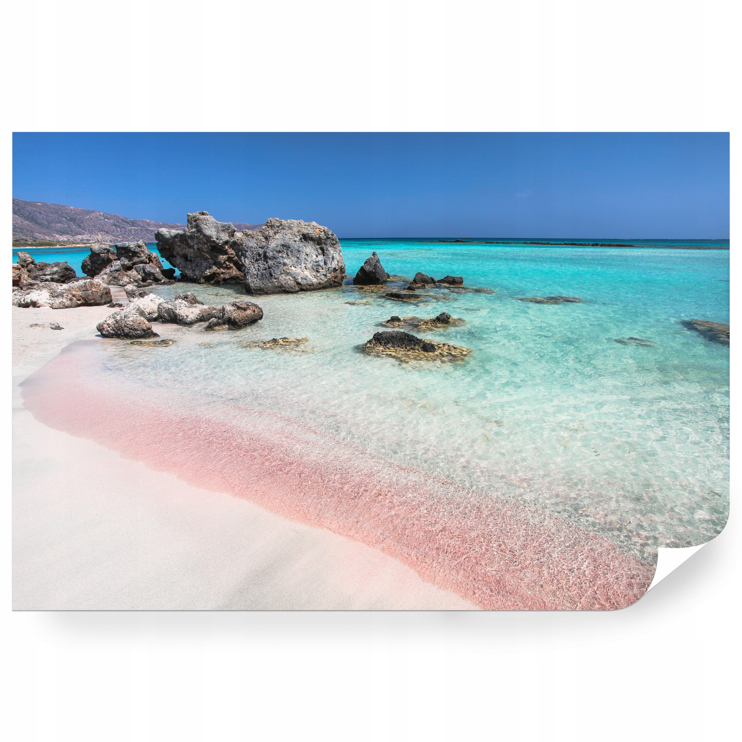 Samolepiaca fototapeta Elafonisi Ružová Pláž Na Kréte 416 x 290 cm