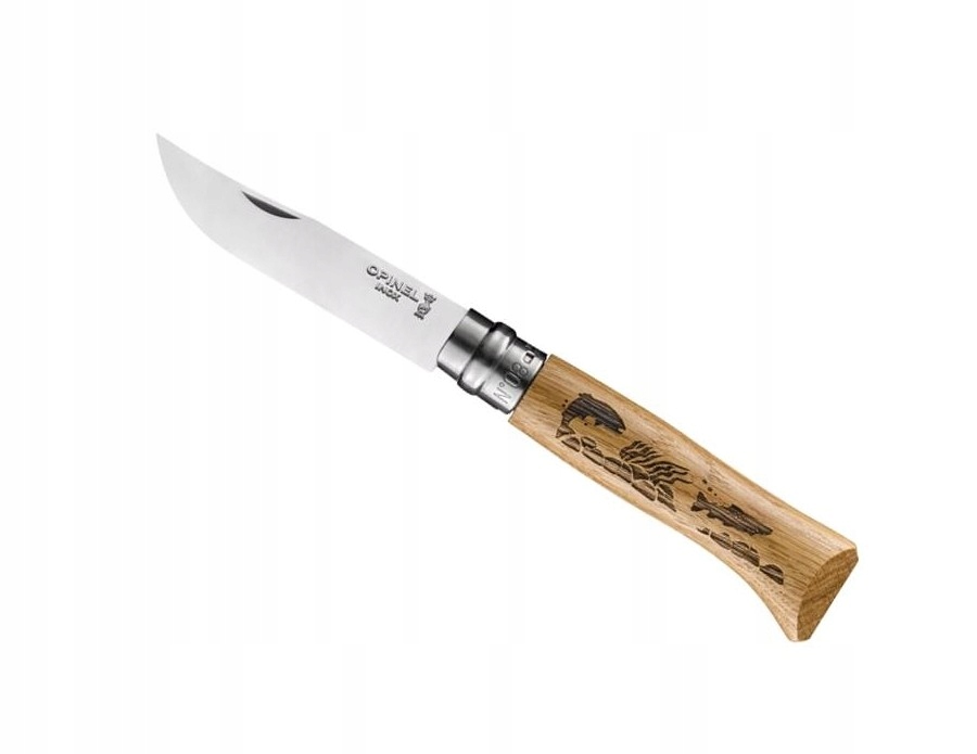 Scyzoryk Opinel No 08 Animalia Fish dab grawer 8,5 cm Sandvik Francja