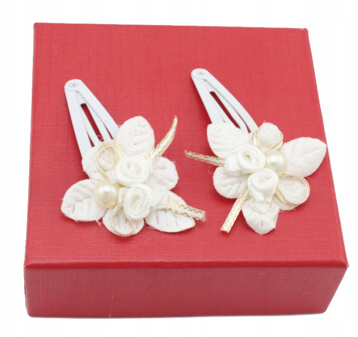 

Spinki Do Włosów Białe Flower Rosses 2 Sztuki 1K