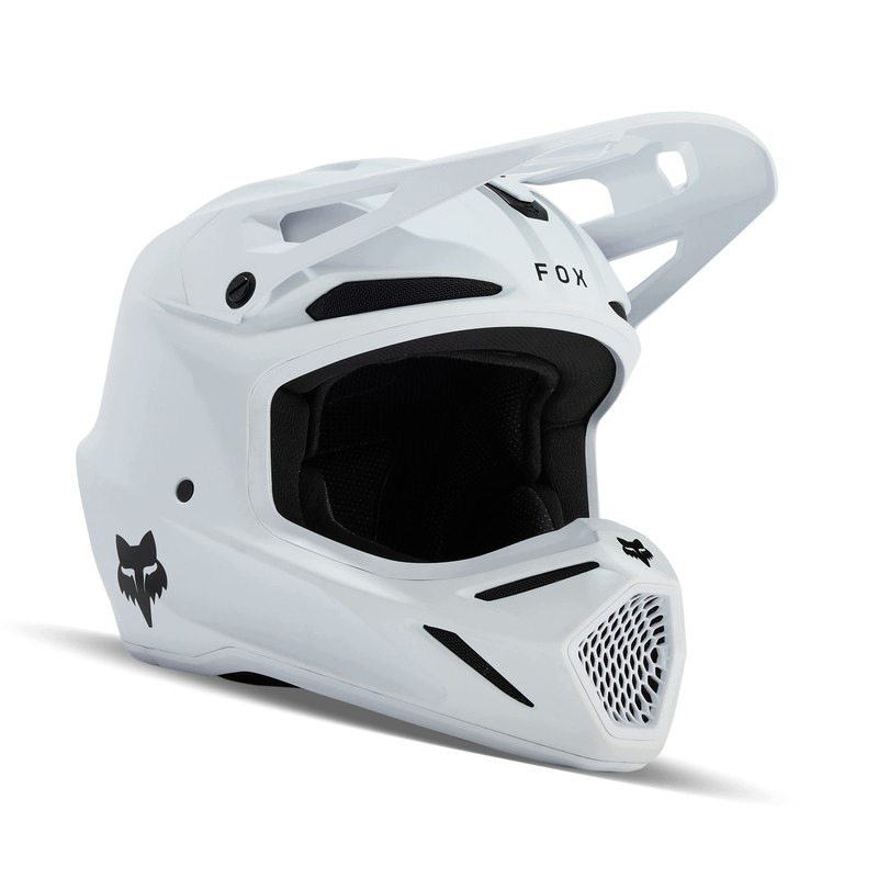 Motocyklová Prilba Junior Fox V3 Solid Matte White (ys)