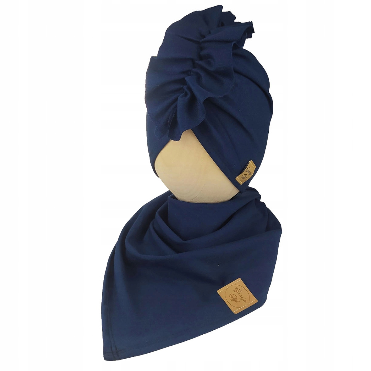 

Zestaw Czapka turban Chusta rozmiar 44-47 cm