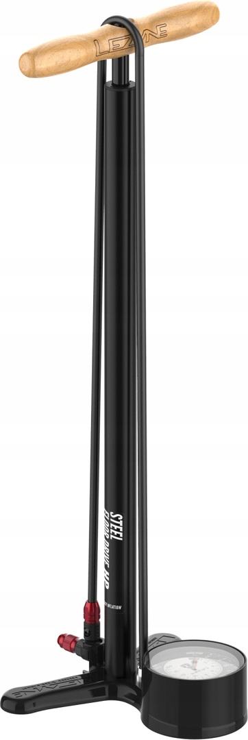 Pompka podłogowa Lezyne Floor Steel Floor Drive 3.5 Flat Black