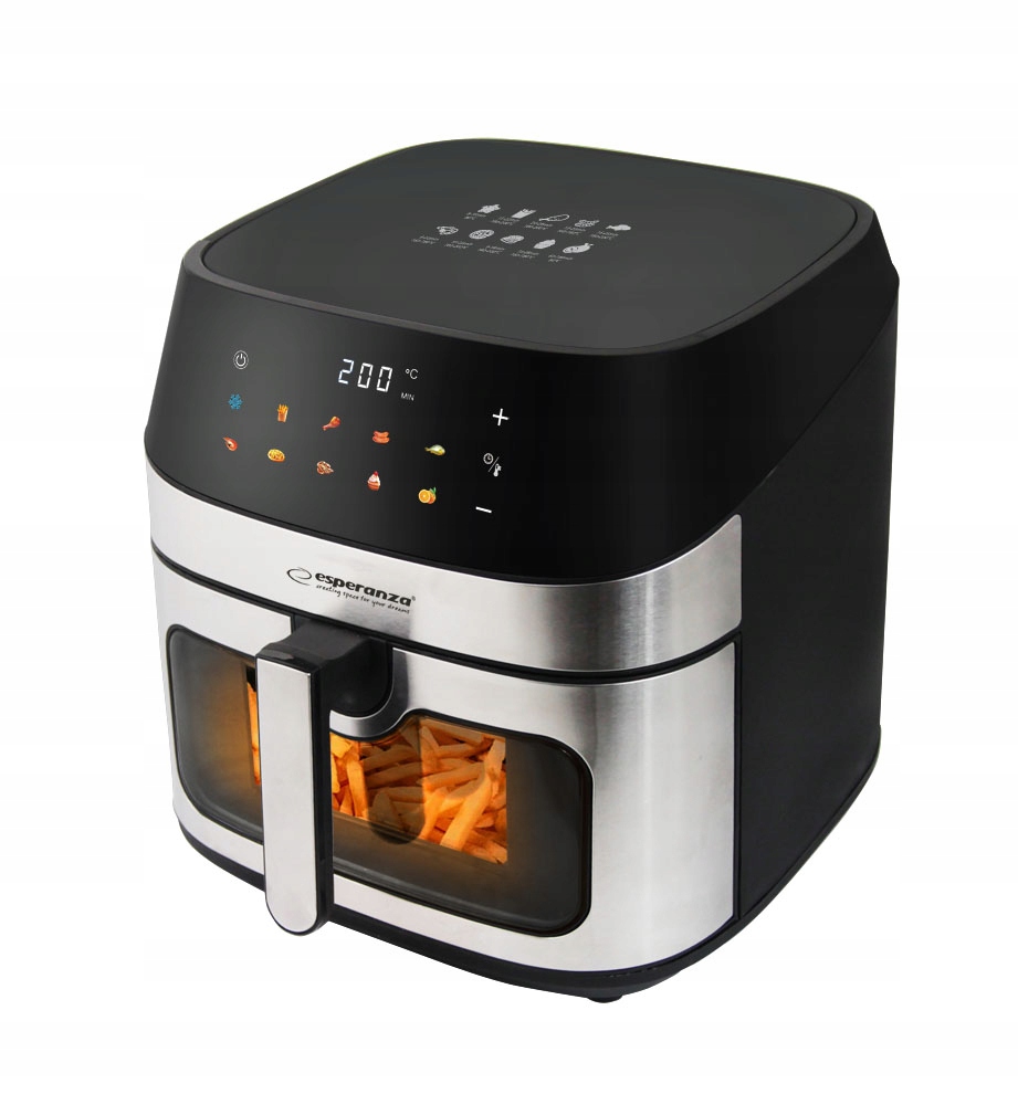 Bezkyslíková fritéza 8L 1600W Air Fryer LCD okno 10 programov