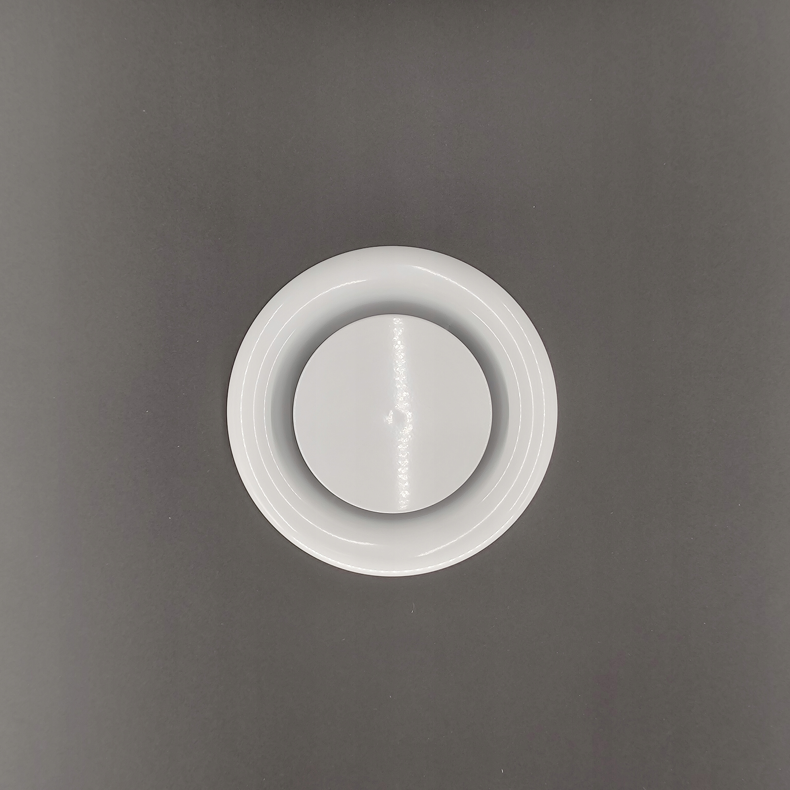 ANEMOSTAT kratka metalowa WYCIĄGOWY 100 mm + RAMKA MONTAŻOWA Średnica frontu 100 mm