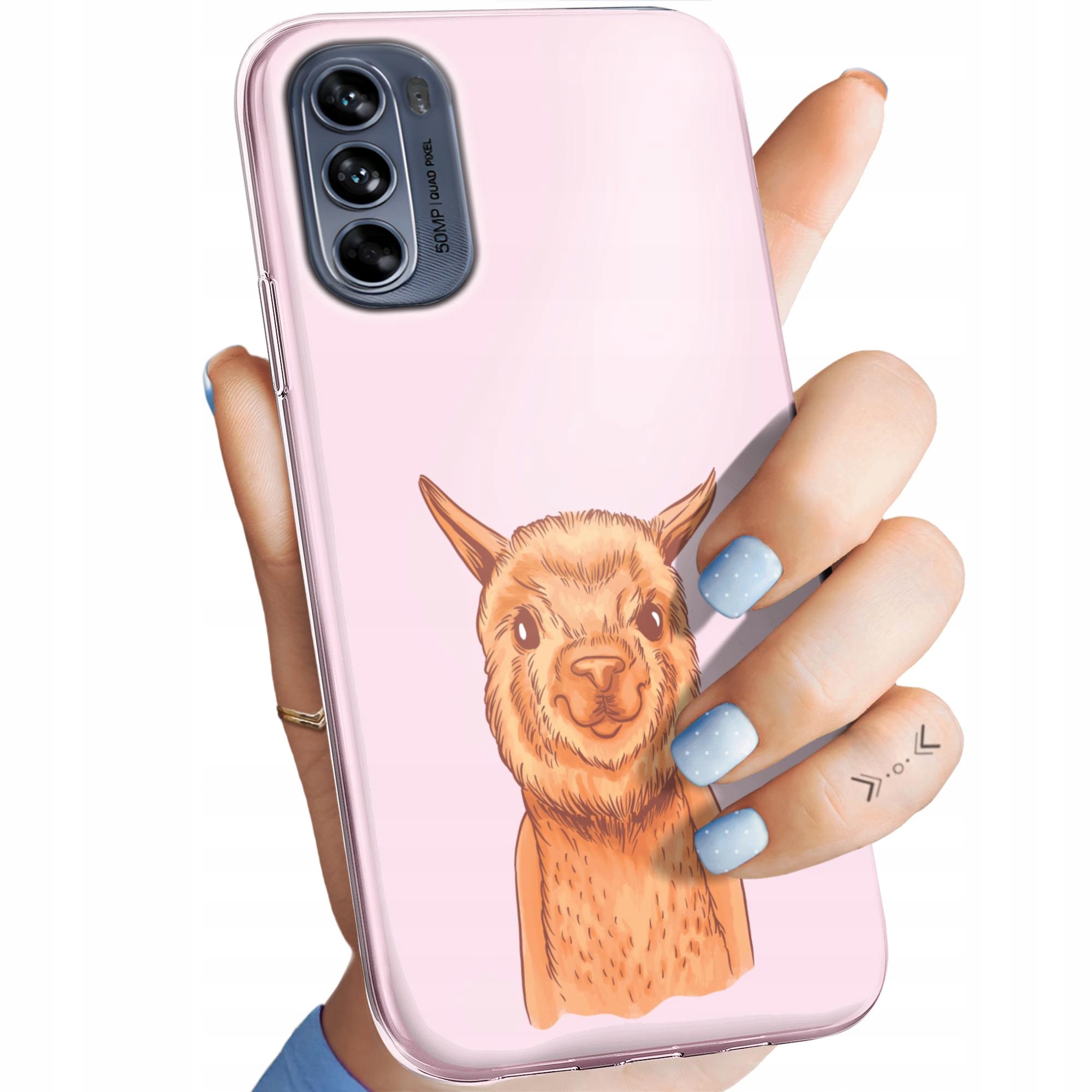 Etui Do Motorola Moto G62 5G Lama Alpaka Andy Obudowa Pokrowiec Case