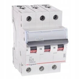 Nadproudový spínač 3P B25A TX3 Legrand 403404