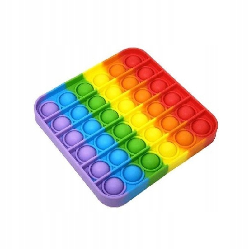 

Zabawka antystresowa Push Pop It kwadrat tęczowy