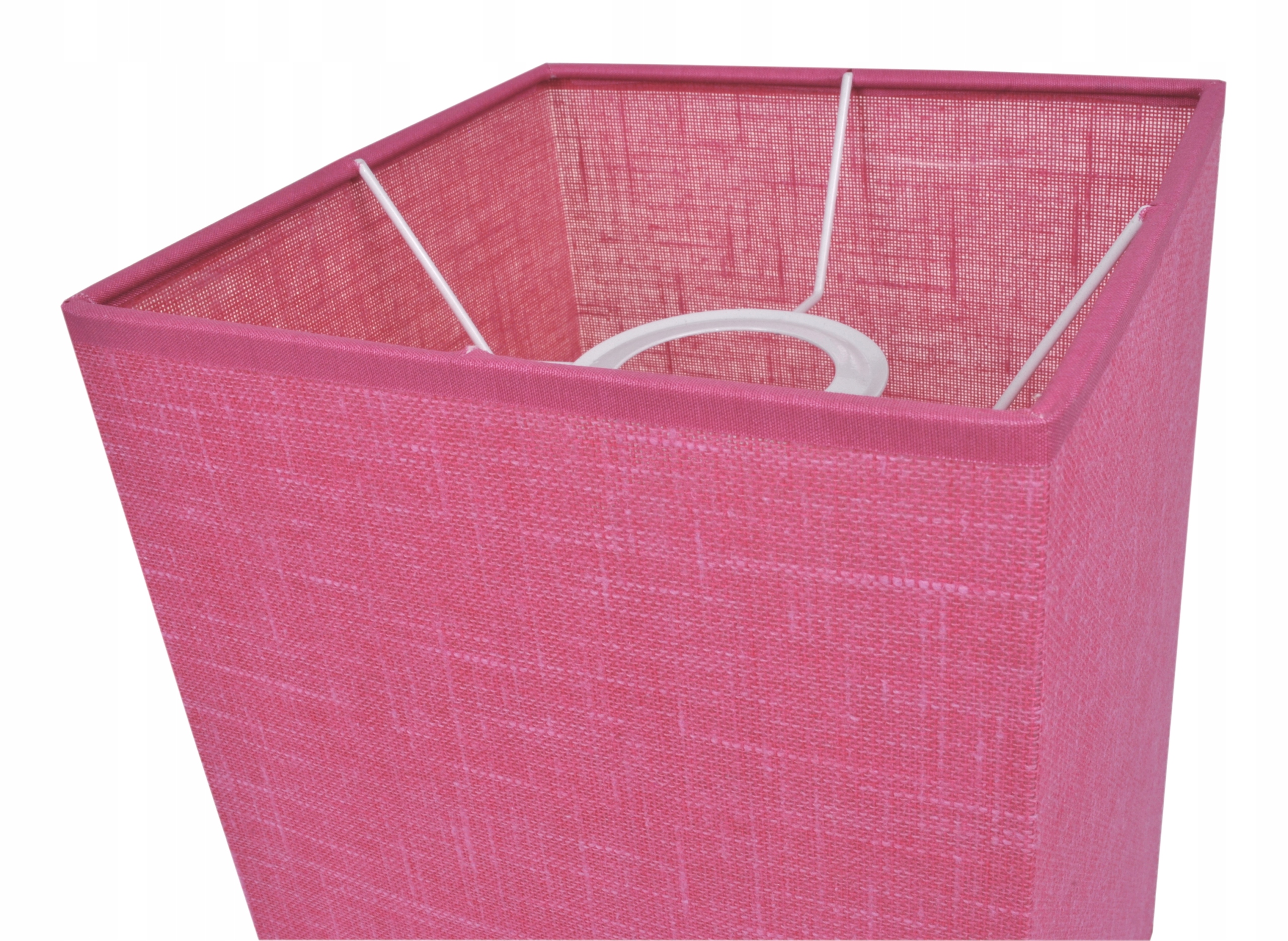 PIĘKNY ABAŻUR DO LAMP RÓŻOWY LEN 15 E27 DZIECIĘCY Długość/wysokość 23 cm