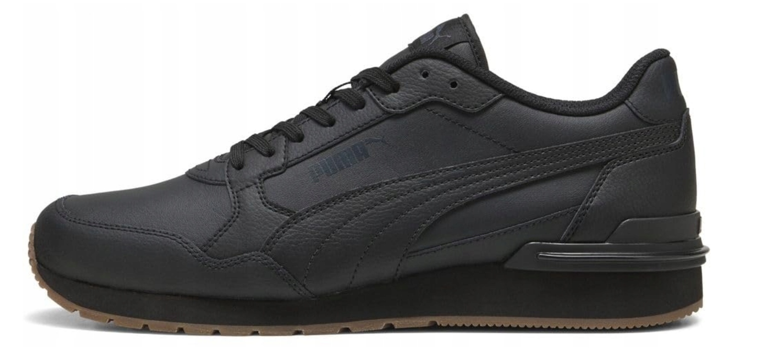 Pánské černé kožené boty Puma St Runner Přírodní kůže 399068 12 vel. 44,5