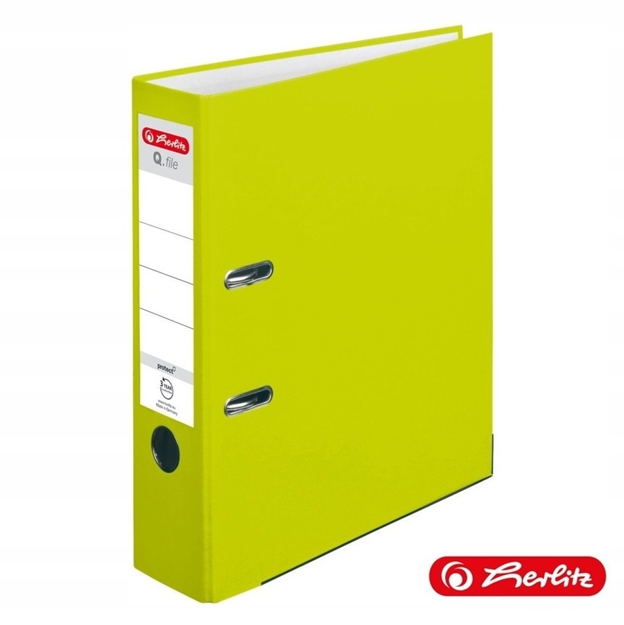 

Herlitz segregator Q.File A4 8cm zielony limonkowy