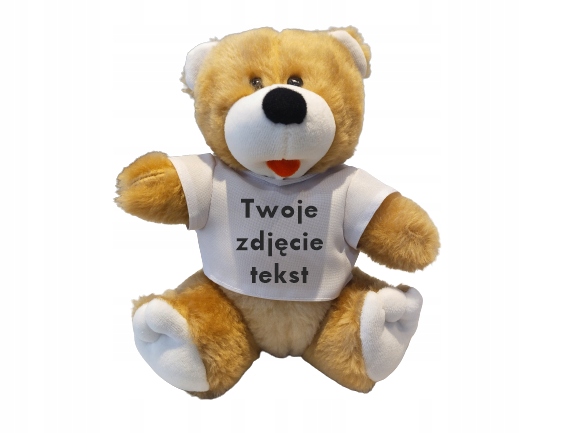 

Maskotka miś z Twoim nadrukiem zdjęciem