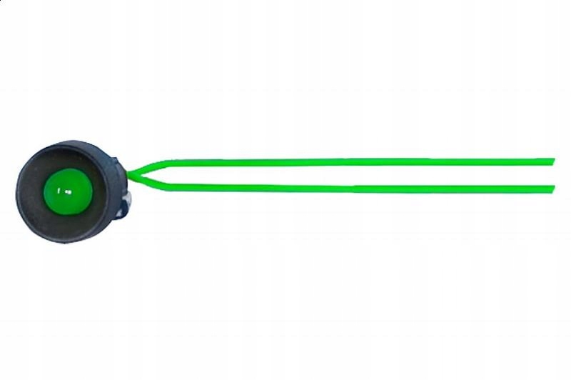 

Lampka kontrolna z przewodem fi 10mm 230V zielony