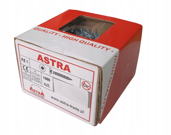 

Wkręty do drewna 4,0 x 25 Astra 1000 szt.
