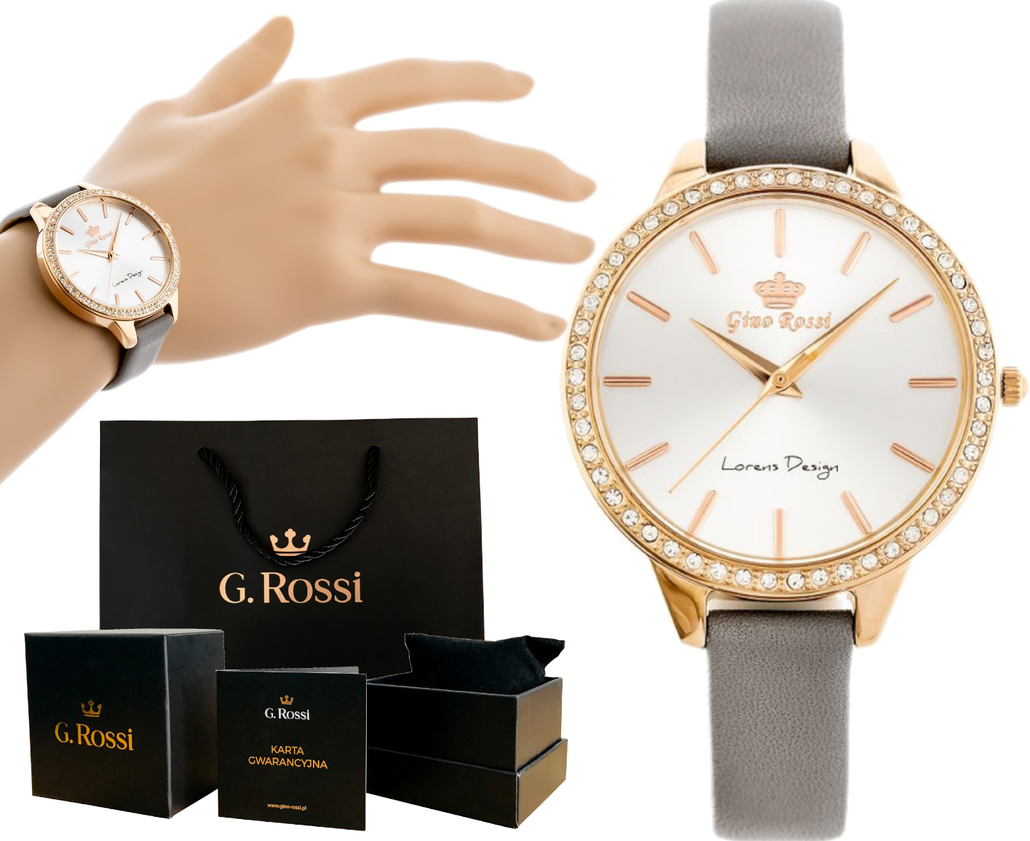 

Klasyczny Zegarek Damski Wskazówki Na Prezent Box