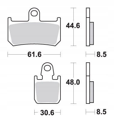 Brzdové Doštičky KH442/4 Track And Sport Sinter