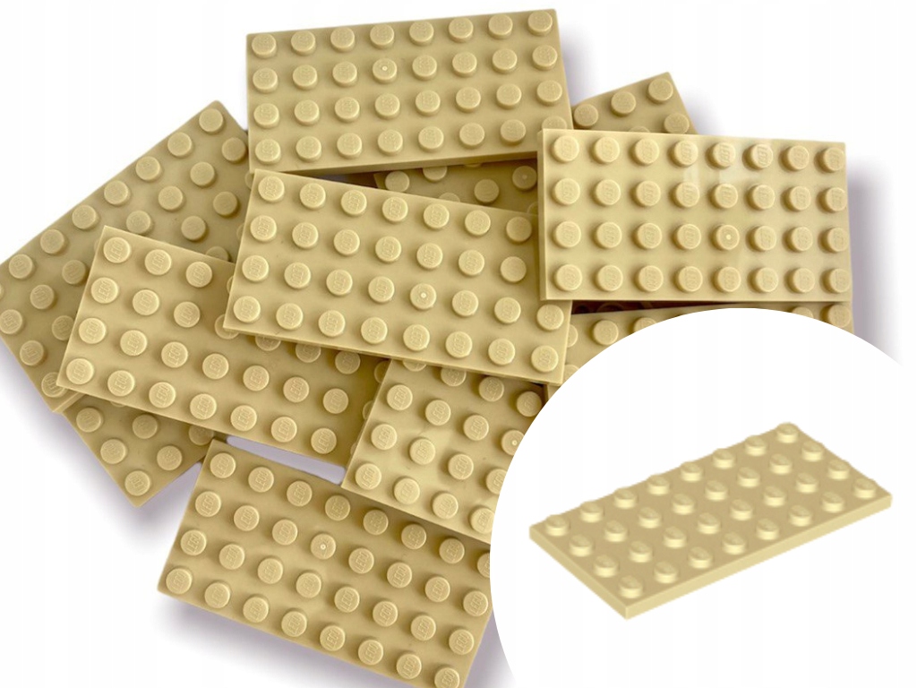 

Lego 3035 Plate Płytka 4X8 Tan Piaskowy 5 sztuk