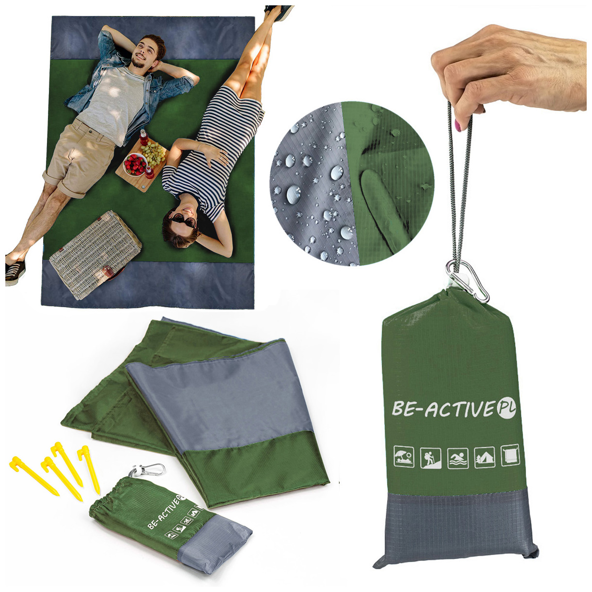 

Mata piknikowa wodoodporna plażowa biwakowa duża