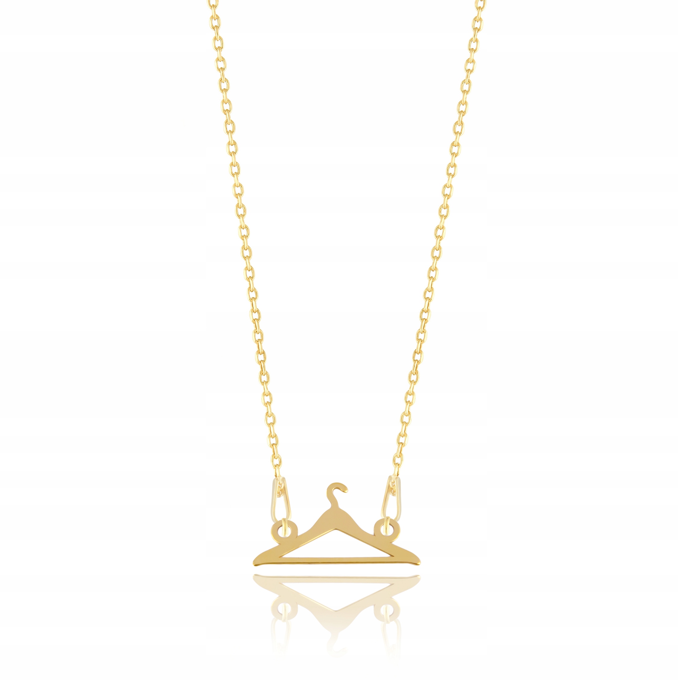 

Złoty Naszyjnik celebrytka Wieszak srebro 925