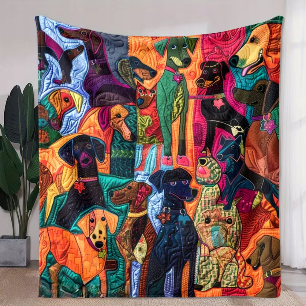 Deka deka přehoz pléd psi pejsci picasso beagle dárek Pop art 150x200 cm