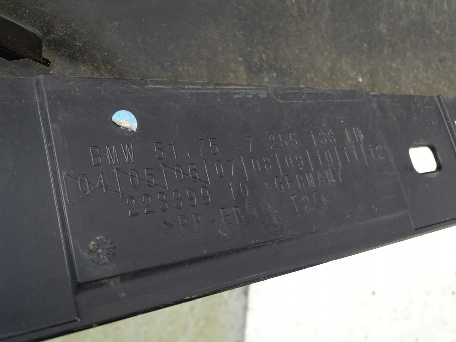 moulding threshold left 7255133 BMW i3 b74