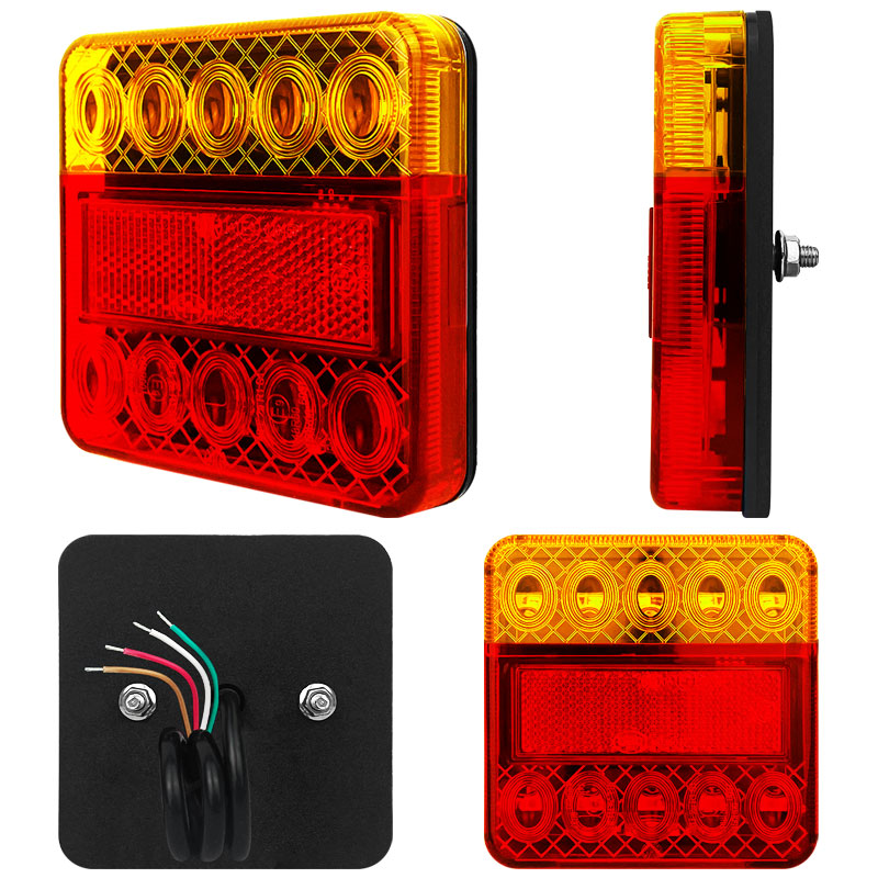 LAMPA TYLNA ZESPOLONA PRZYCZEP LED DIODOWA 12V UNIWERSALNA LAWETA KPL Producent części Blow