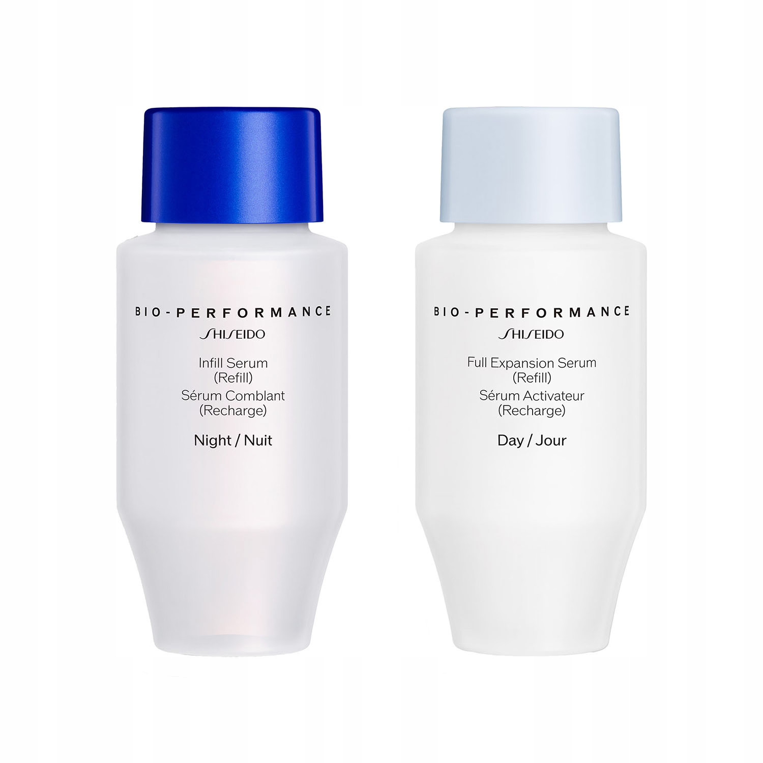 Sada Shiseido: Bio-Performance Skin Filler, protivráskový denní krém, sérum na obličej