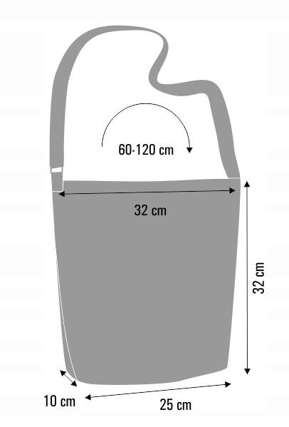 Zestaw Bertoni Torba Funky listonoszka z nadrukiem Czarne Koty+ kosmetyczka Marka Bertoni