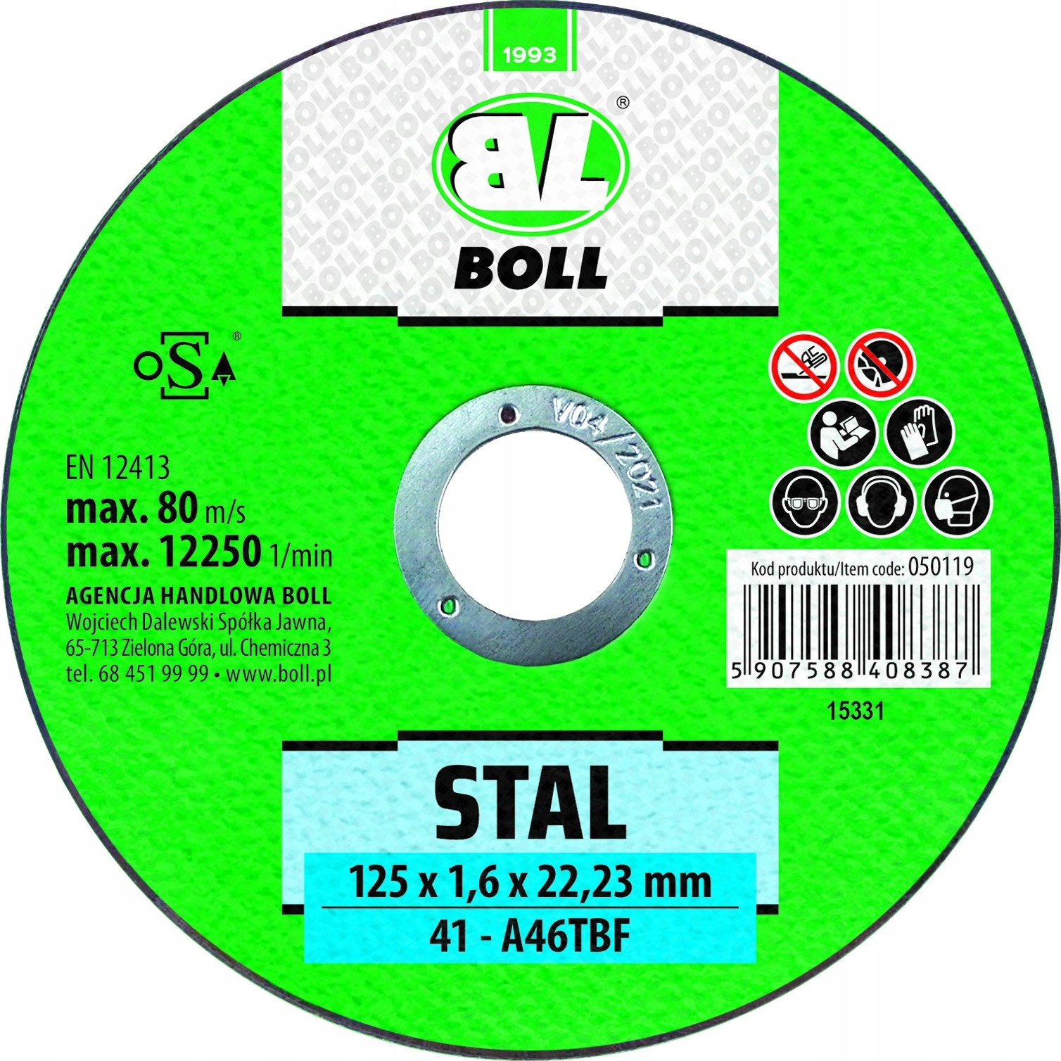 

Boll tarcza do cięcia Stal 125x1,6 41-A46TBF