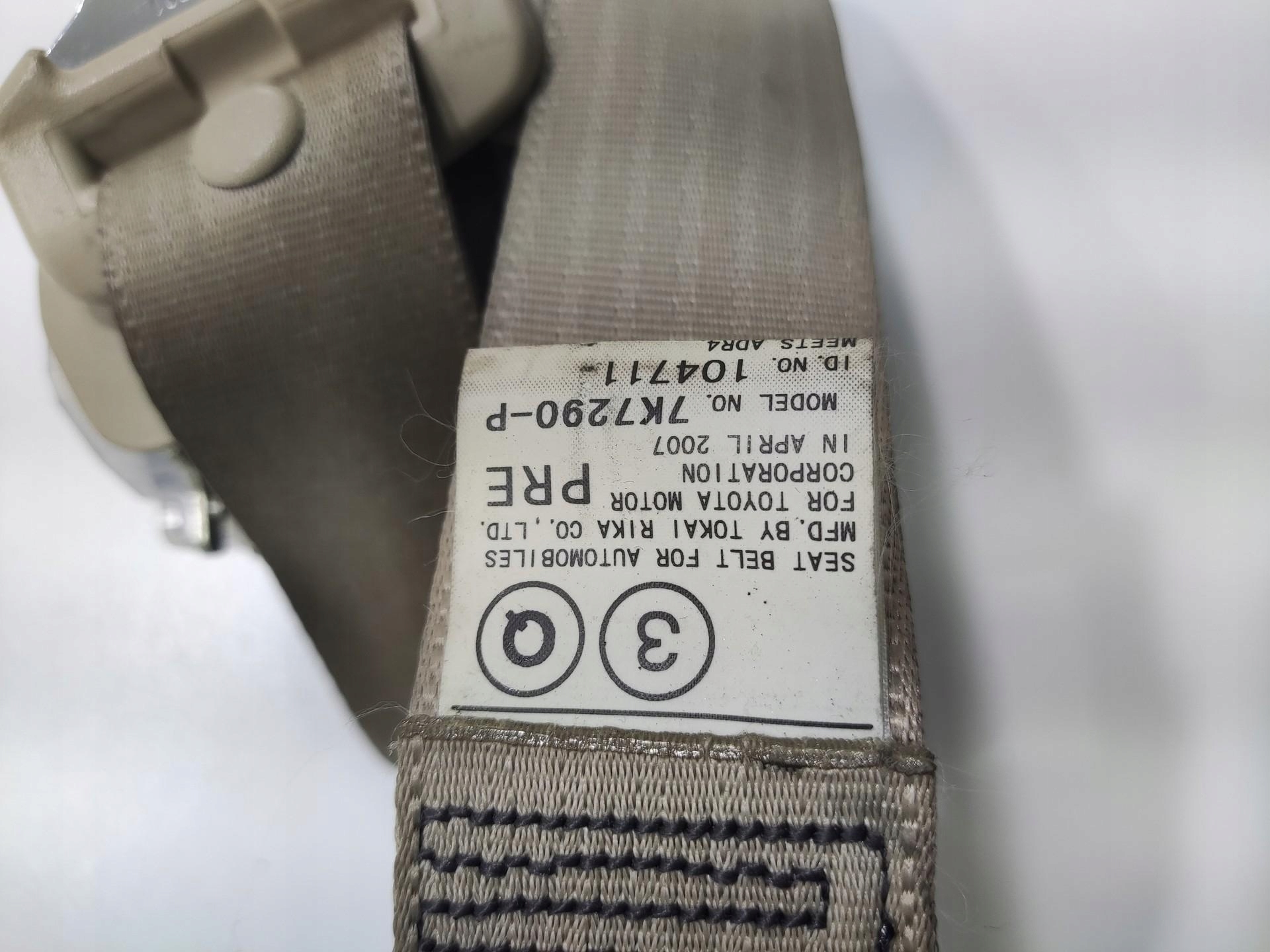 tension belt safety right front LEXUS RX II 2003-2008 7K7290-P