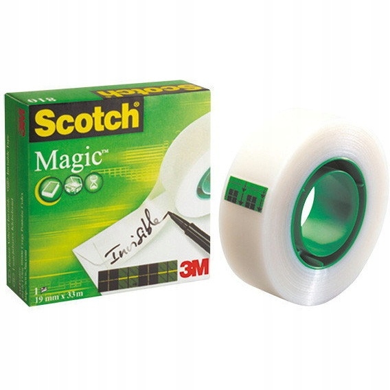 

Taśma biurowa 810 Scotch Magic 12mm x33m 700052587