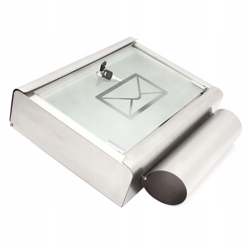 Aqbau poštovní schránka Obálka nerezová ocel stříbrná