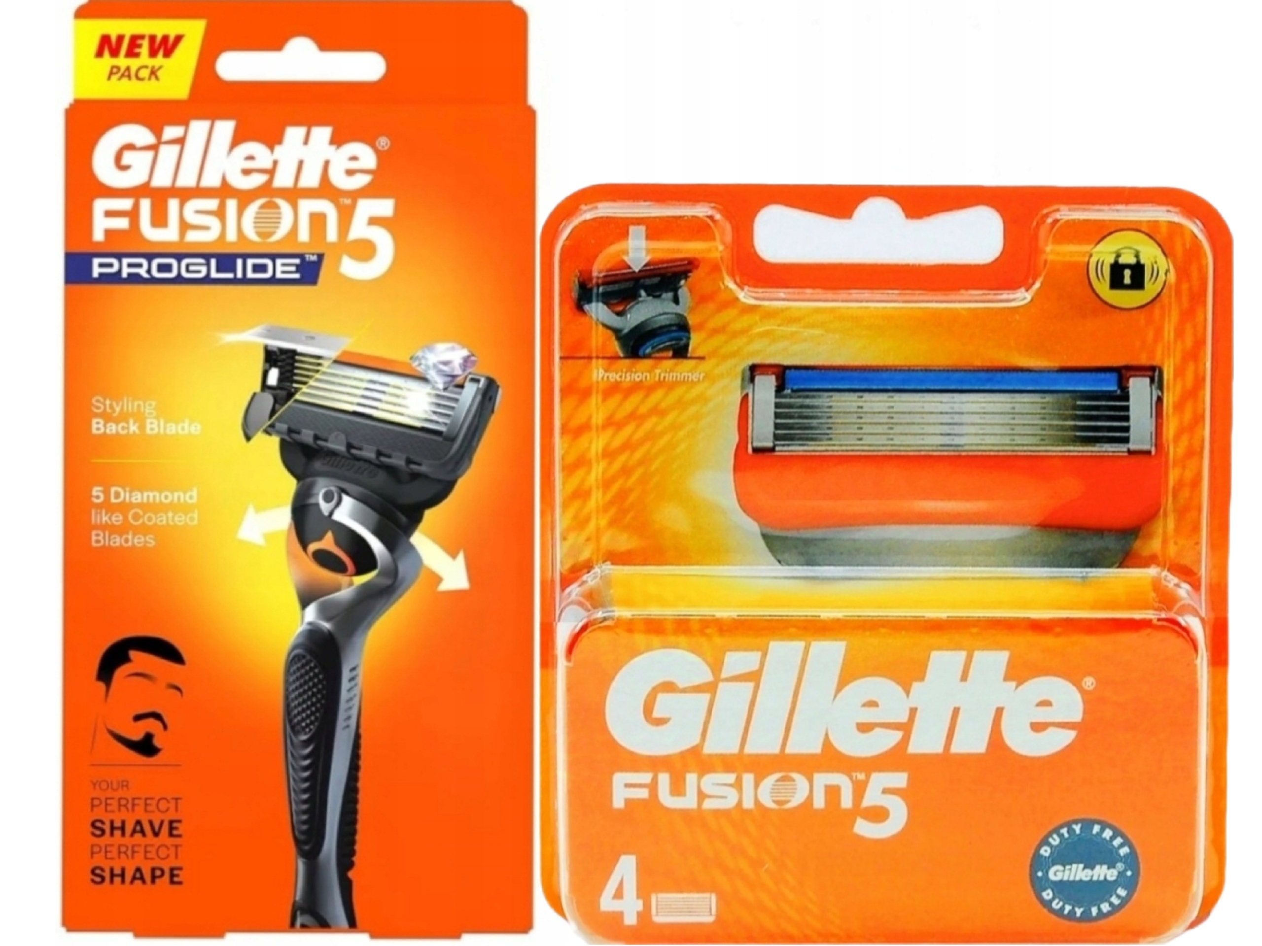 Maszynka Gillette Fusion5 Proglide 1 szt+ Wkłady Gillette Fusion5 (4 szt)