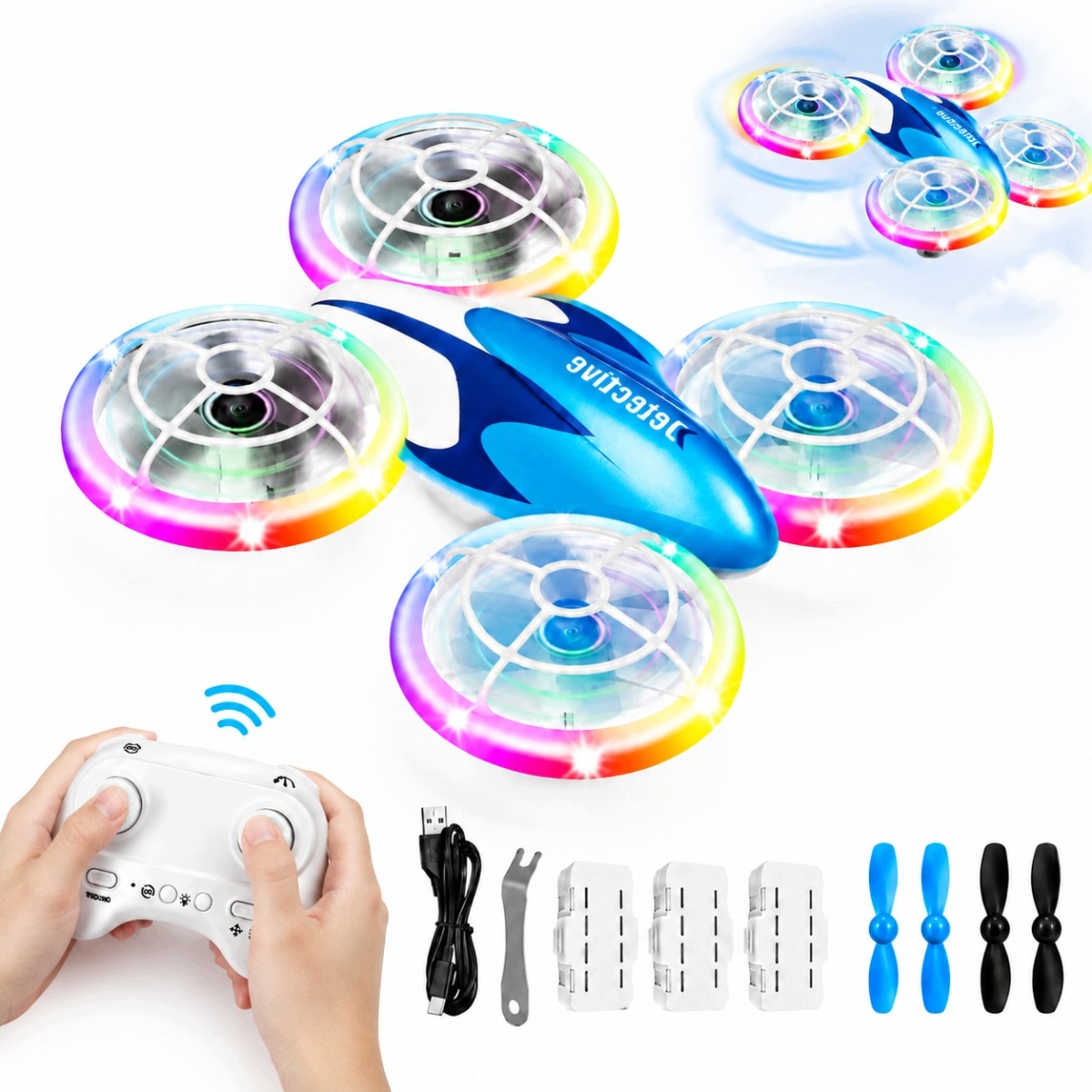 Dron Rc Dla Dzieci 50 M Wysokość 15 M Lot 360°