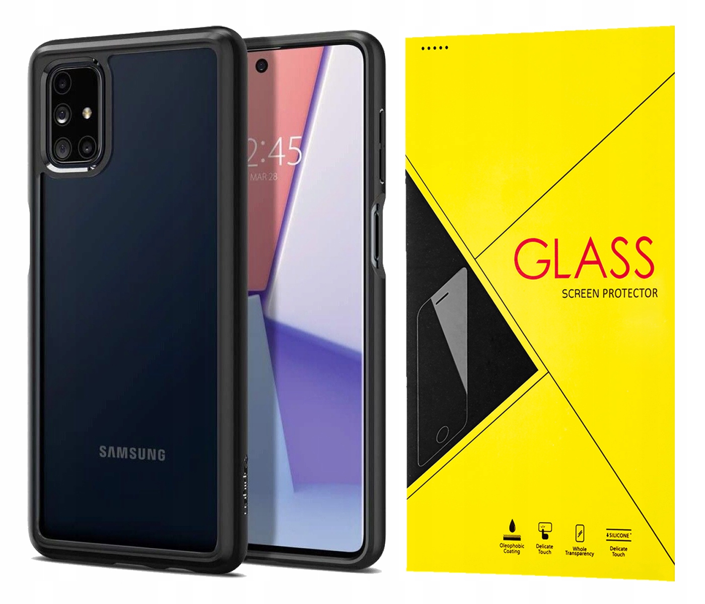 

Spigen Ultra Hybrid Etui Case Do Galaxy M51 +szkło