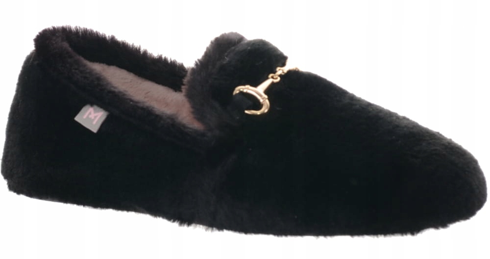 Macarena Home dámské sandále domácí pantofle zateplené černé 37