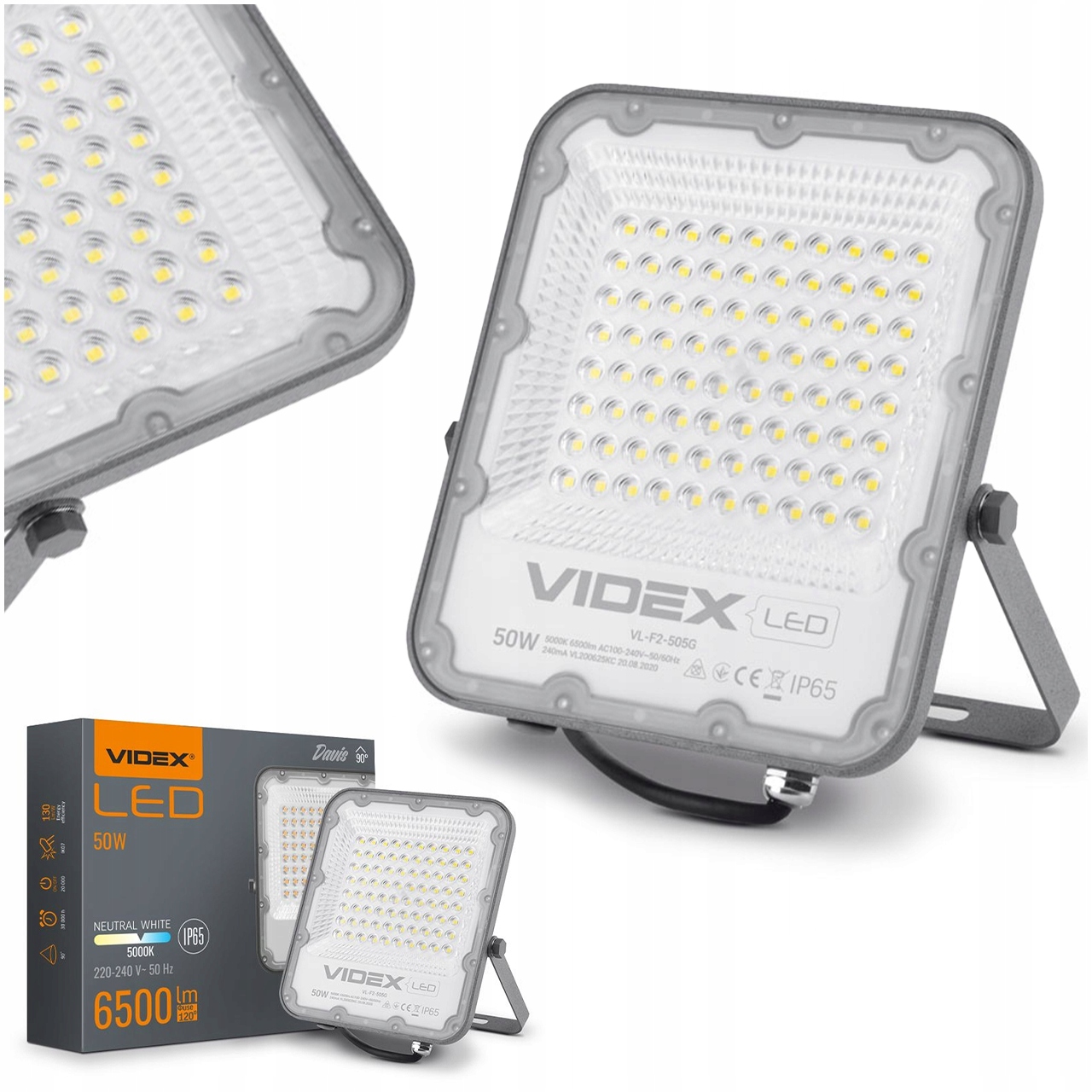 Led Halogen 50W Vysoká Kvalita Odolný Vůči Povětrnostním Podmínkám, Úsporný, Trvanlivý