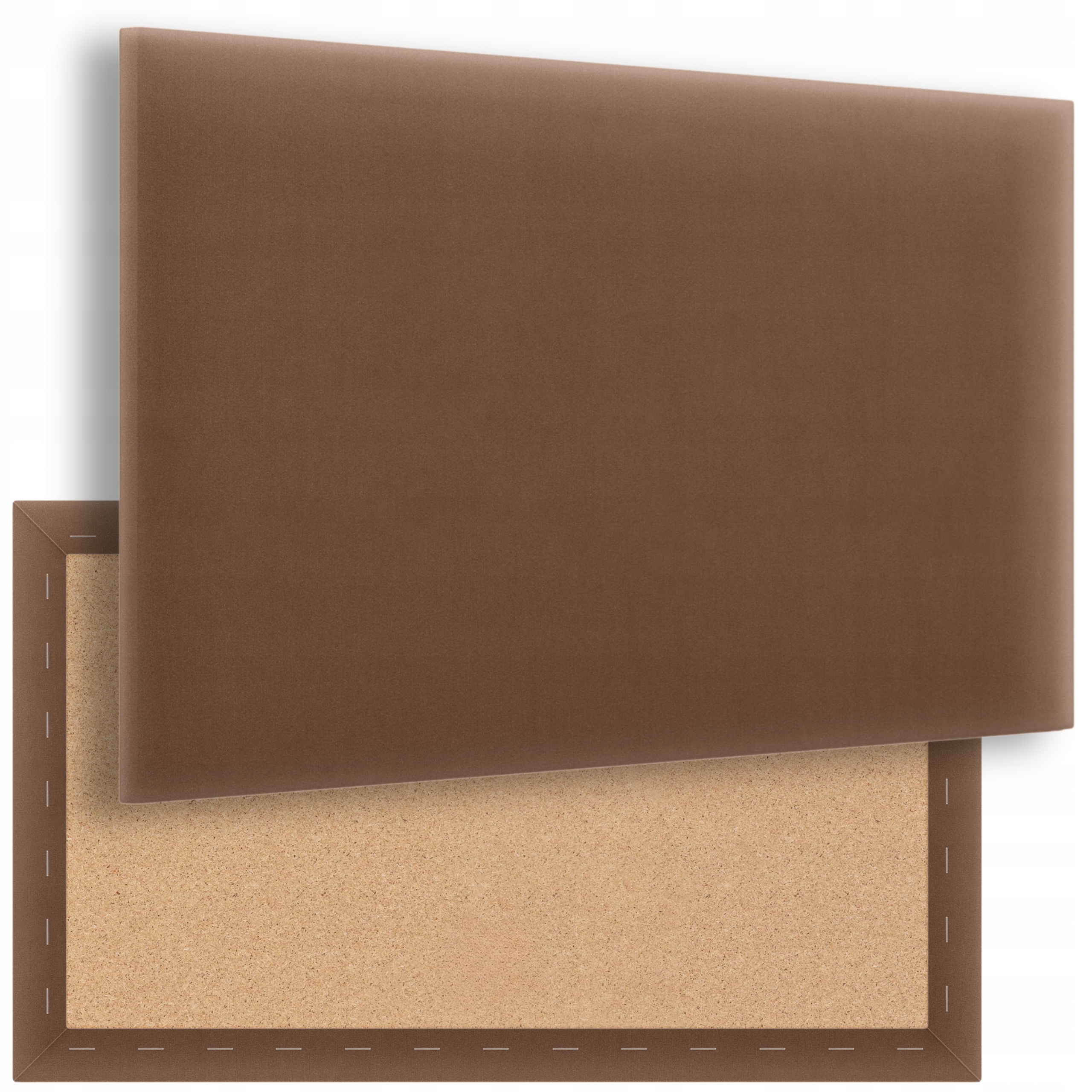 PANELE ŚCIENNE TAPICEROWANE 50x40 40x50 MAGIC VELVET 2299 BRĄZOWY PROSTOKĄT