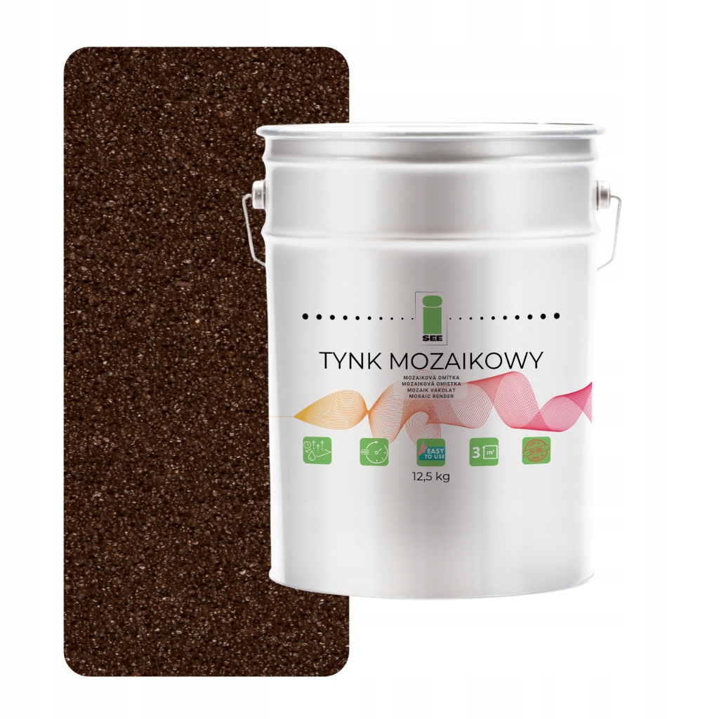 Mozaiková Omítka Hnědá Marmolit Klasa 1 Mozaika 12,5 kg Polský Výrobek