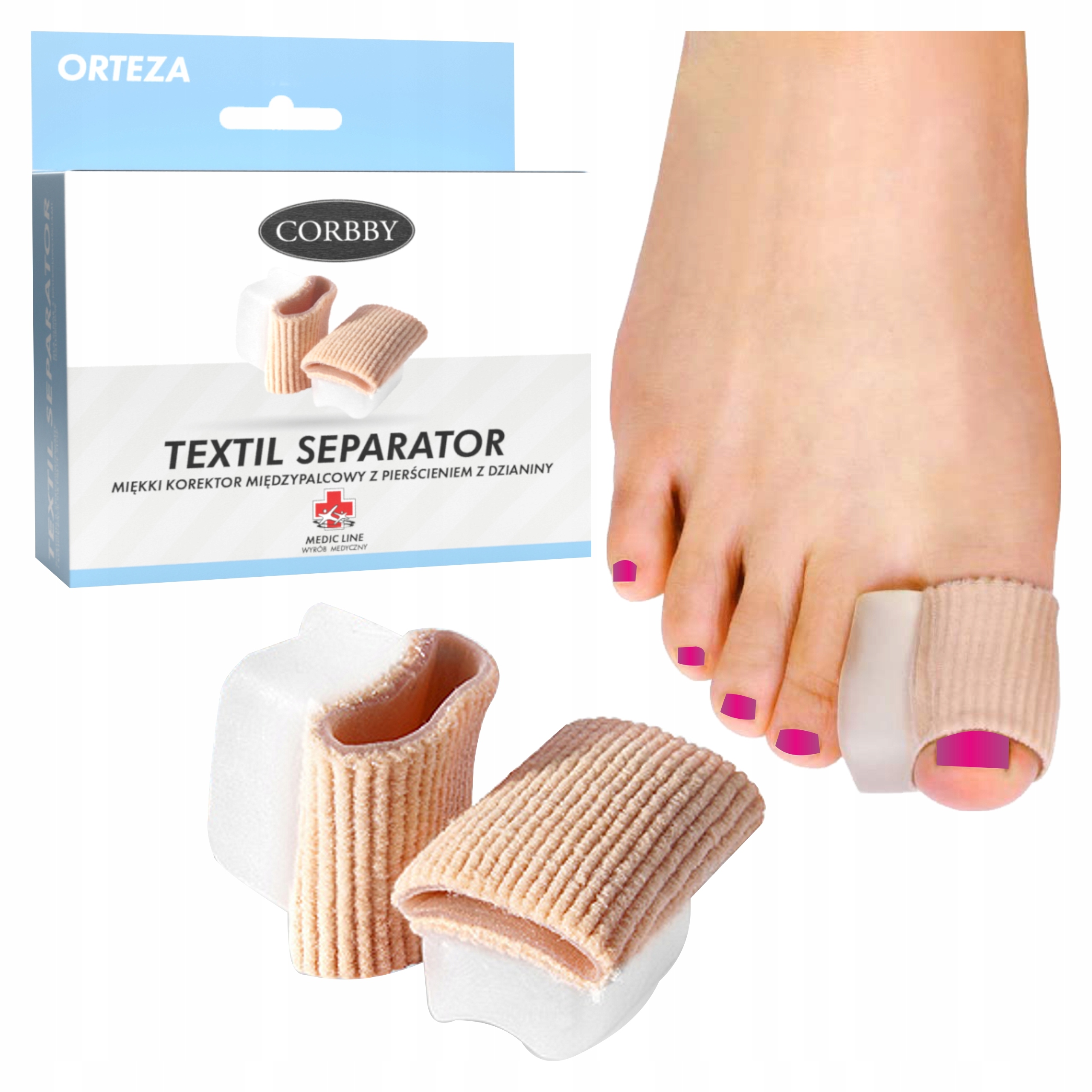 

Separator Na Halluksy Opaski Klin Korektor Aparat